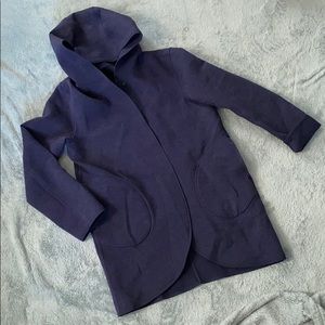 Light sweatshirt Jacket Lululemon-Sz 10 navy blue